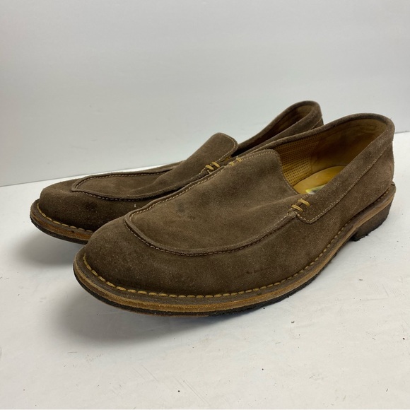 Cole Haan Taupe Tan Brown Suede Slip-on Loafers Men’s size 10.5M - Picture 2 of 11